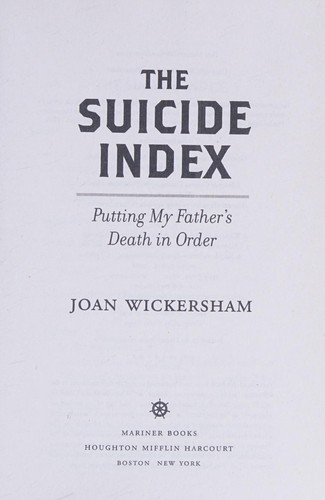 Cover of The Suicide Index